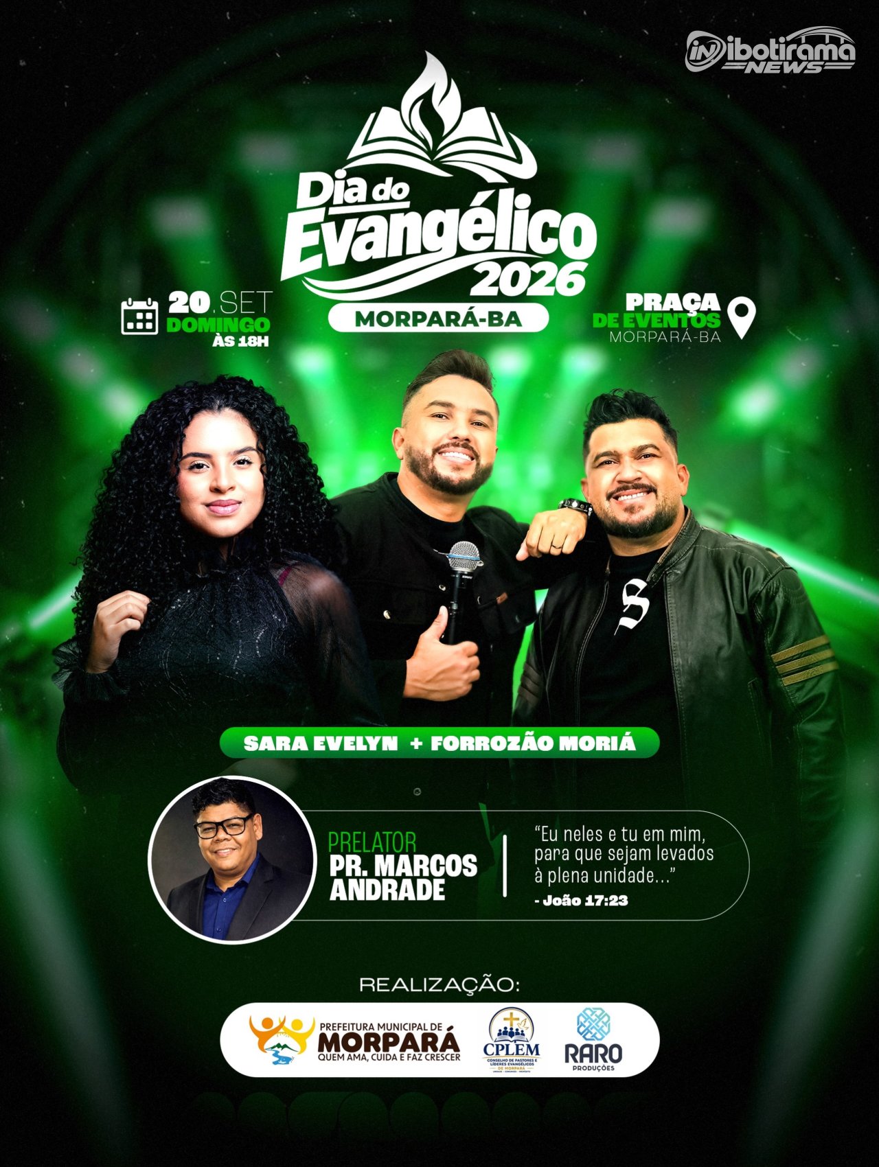 DIA DO EVANGELICO 2026 MORPARÁ